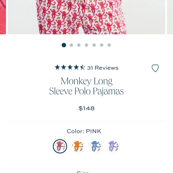 Roller Rabbit Pink and White Flamingo Pajama Top - Picture 2 of 2